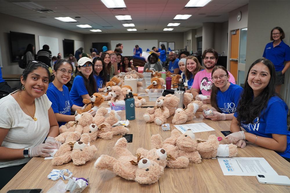 An image of OUWB students at the 2024 Day of Service